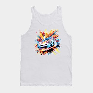 Car Racing Formula 1 Competition Abstract Tank Top